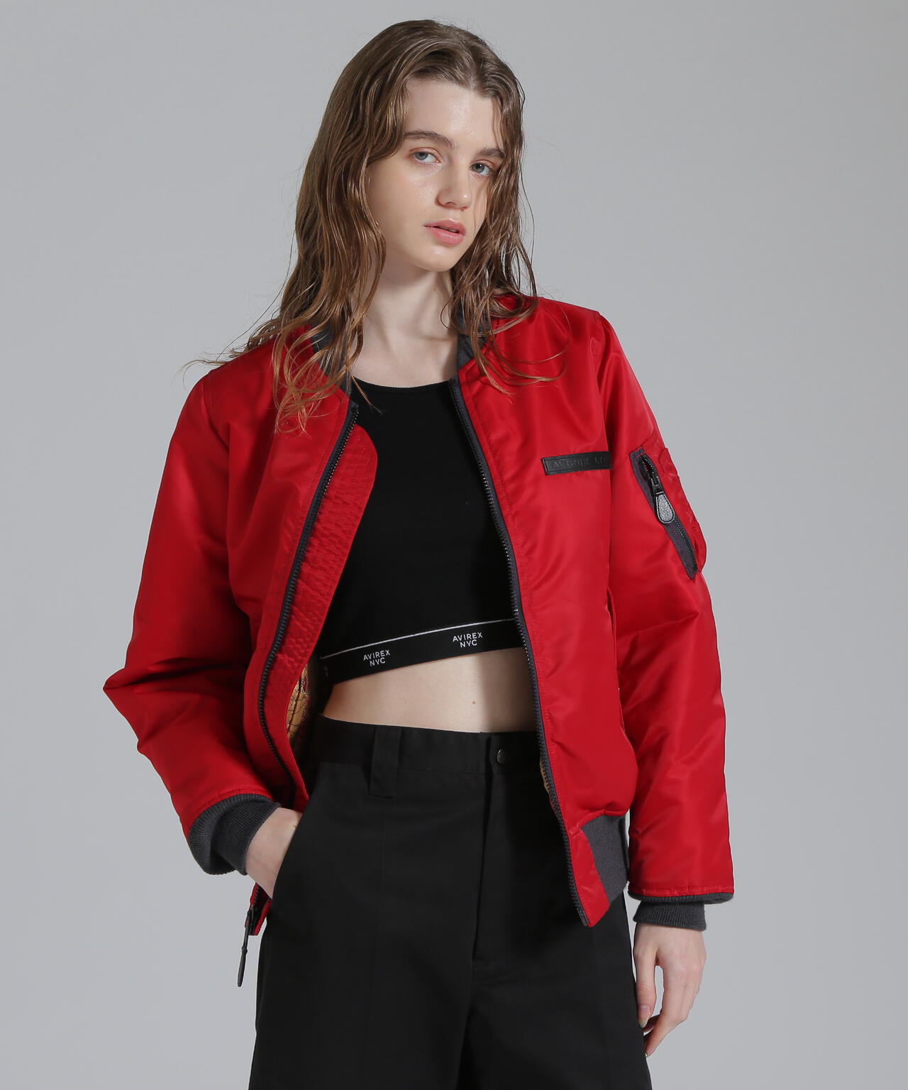 《WOMAN/50th Anniversary》MA-1 SIGNATURE BIG LOGO/MA-1 シグネチャービッグロゴ