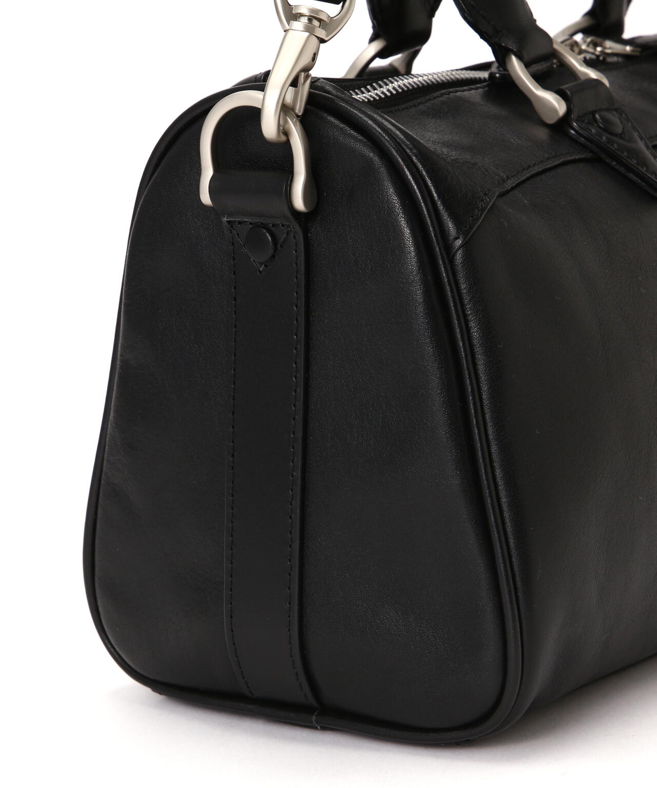 VARSITY LEATHER MINI DUFFLE BAG/バーシティーミニダッフルバッグ