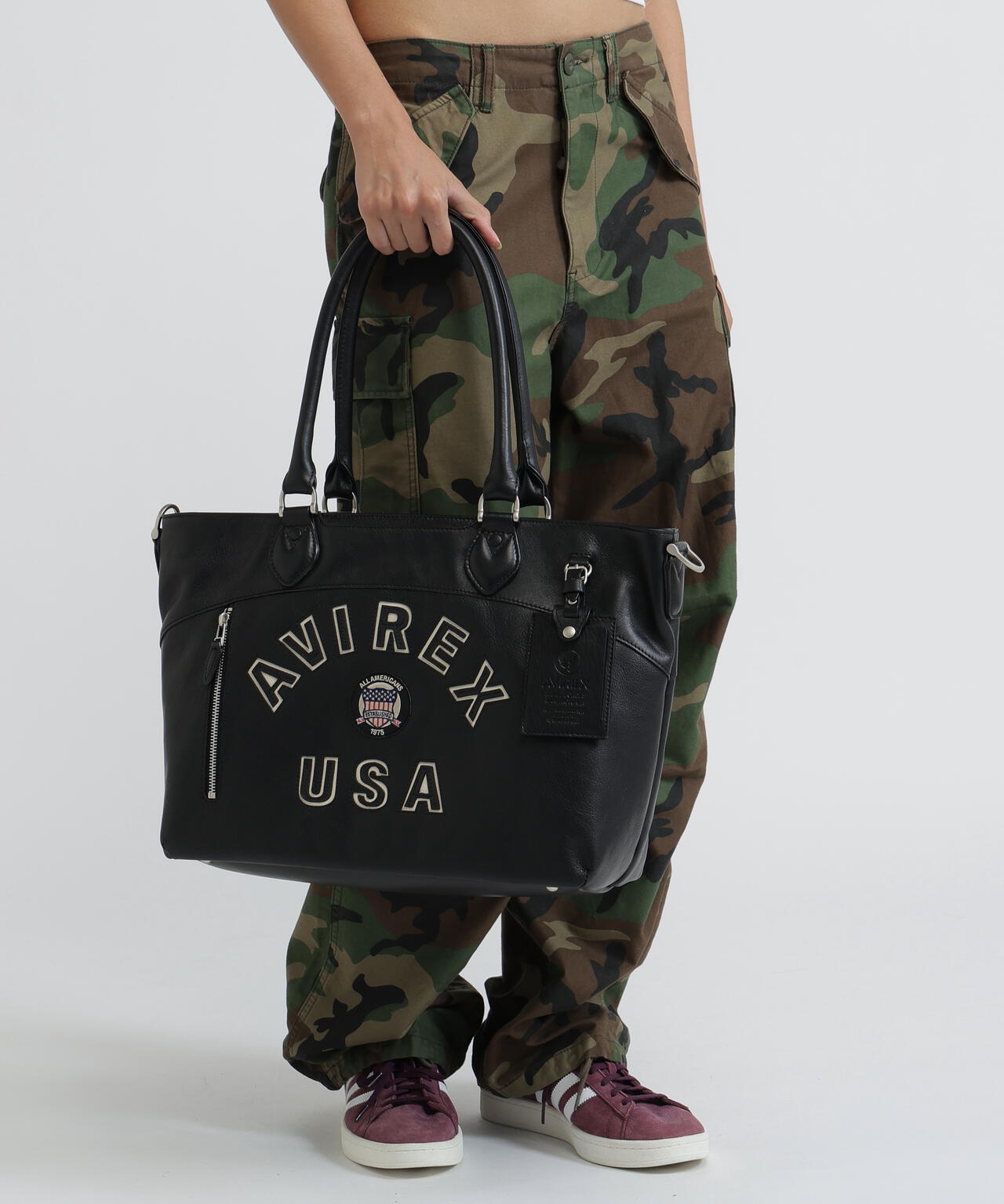 VARSITY LEAHER 2WAY TOTE BAG / AVX5627
