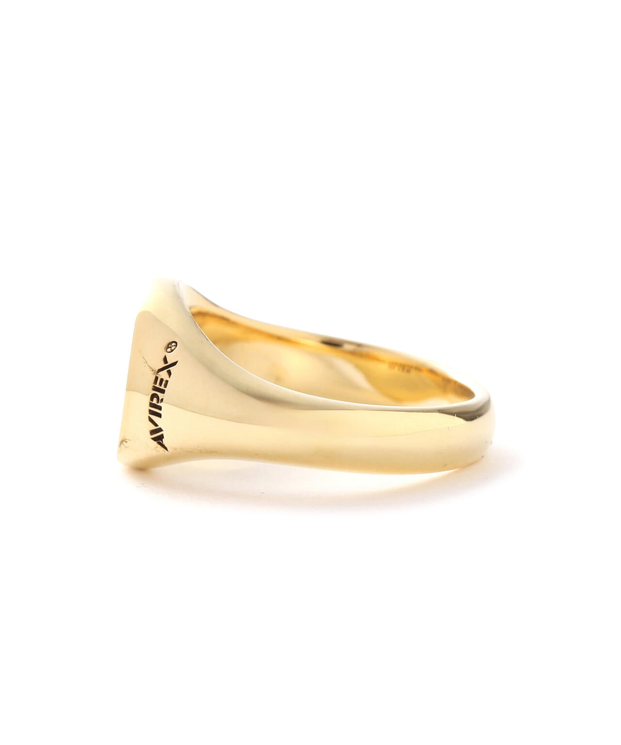 《AVIREXby J.H.M CO.，LTD. 》"VARSITY" SIGNATURE RING GOLD PLATED /