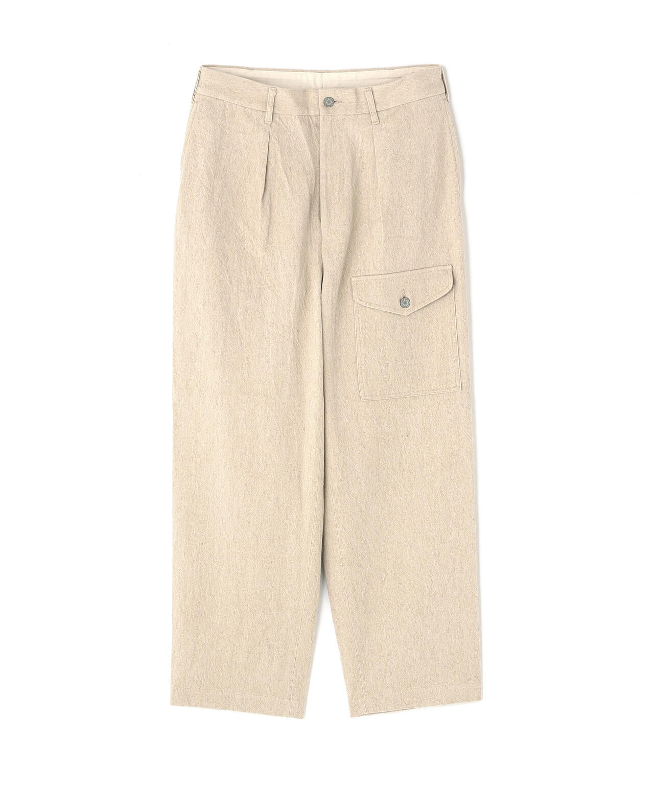 ★TFQP by HANDROOM LINEN GABARDINE MECHANIC PANT