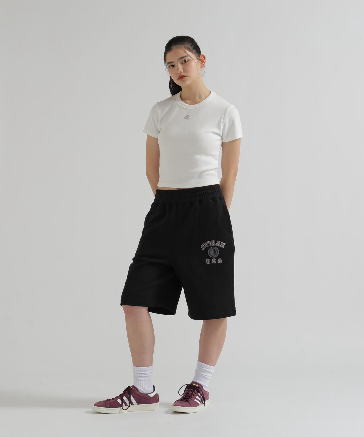 《WOMAN/直営店限定》VARSITY FLAG HARF PANTS