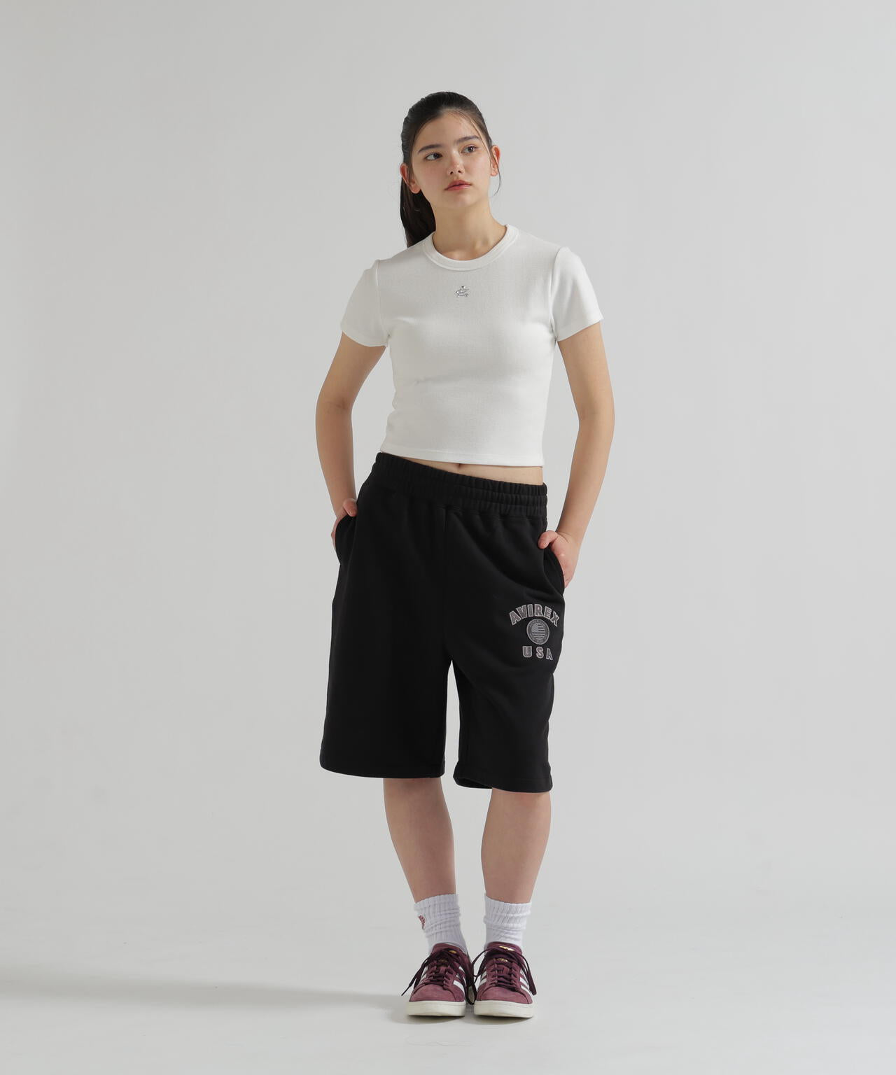 《WOMAN/直営店限定》VARSITY FLAG HARF PANTS