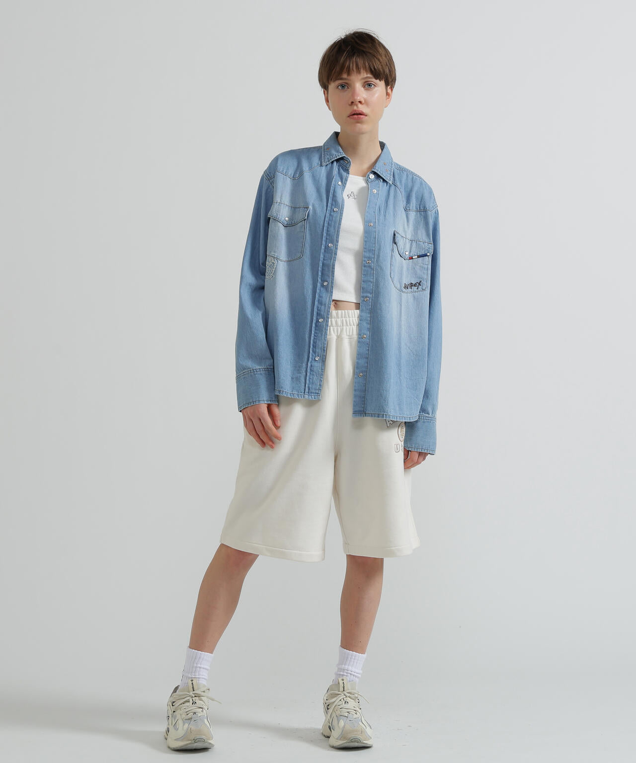 《WOMAN/直営店限定》VARSITY FLAG HARF PANTS
