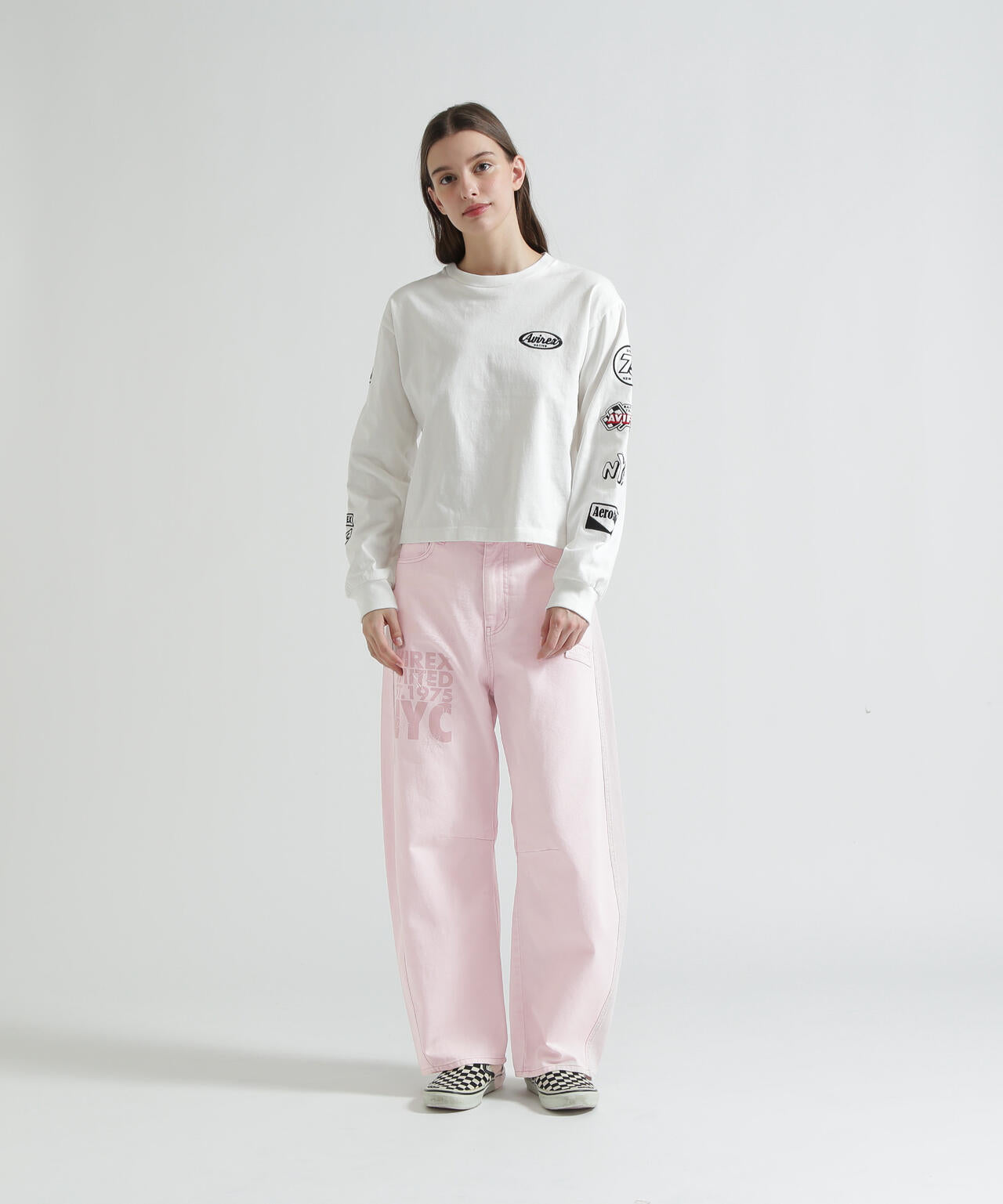 WAPPEN BARREL LEG DENIM PANTS
