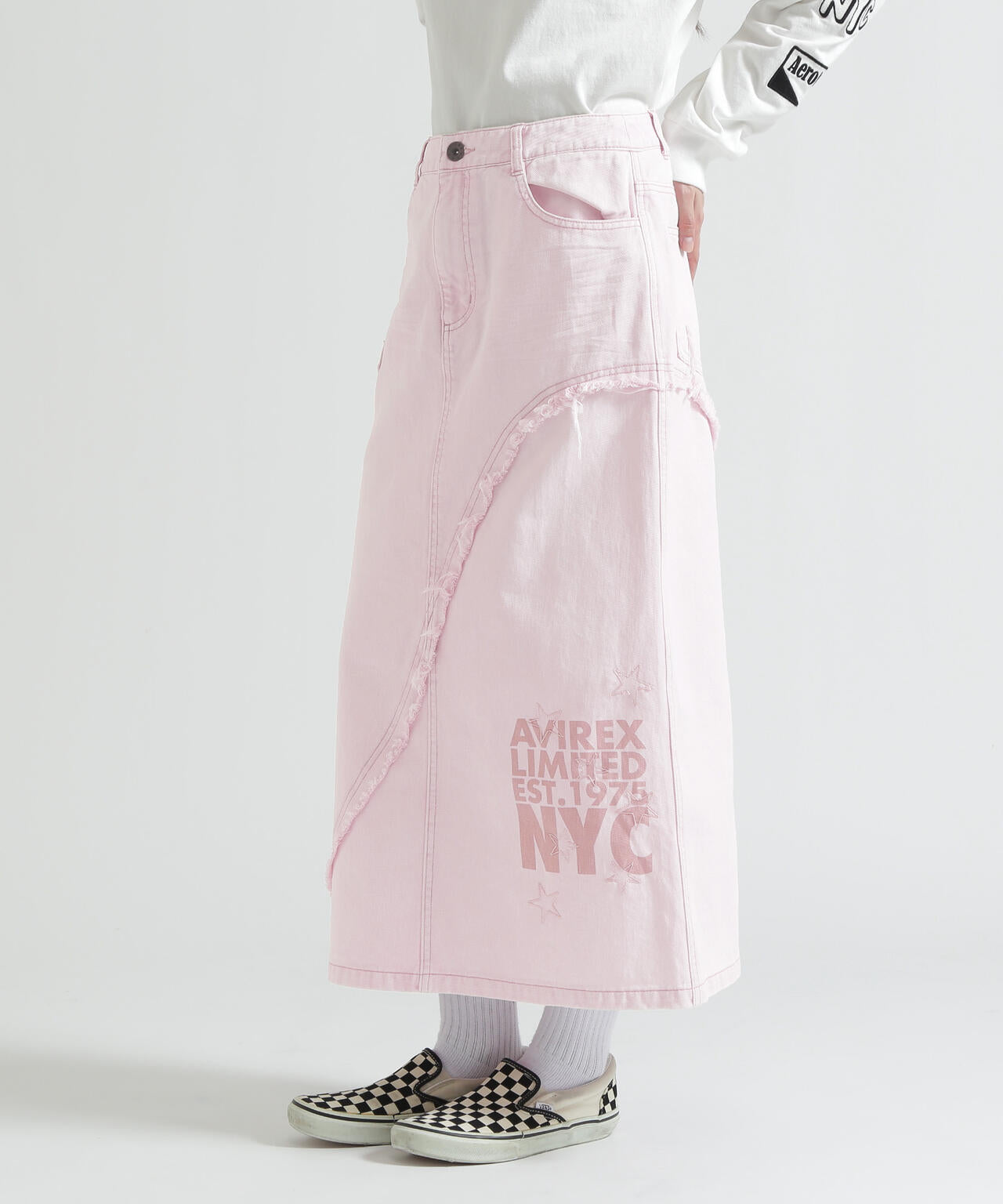 WAPPEN DENIM LONG SKIRT