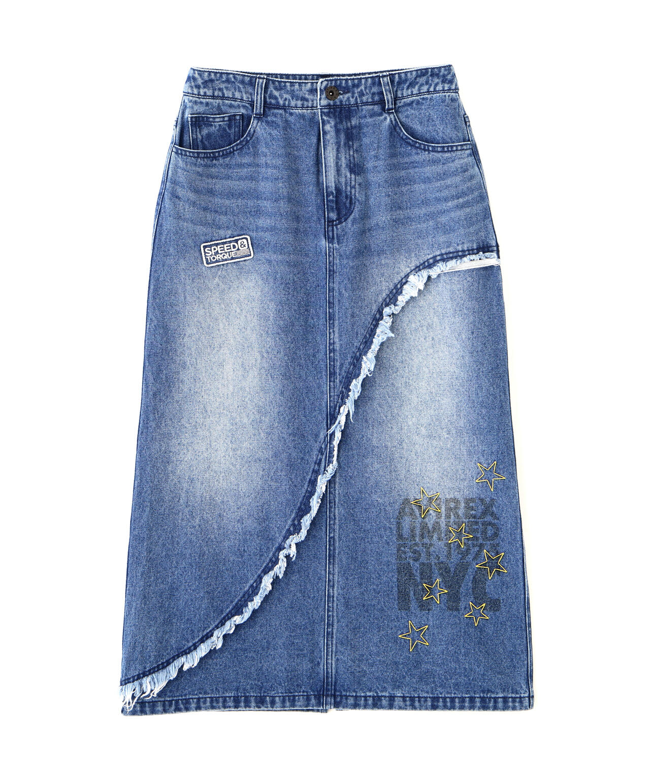 WAPPEN DENIM LONG SKIRT