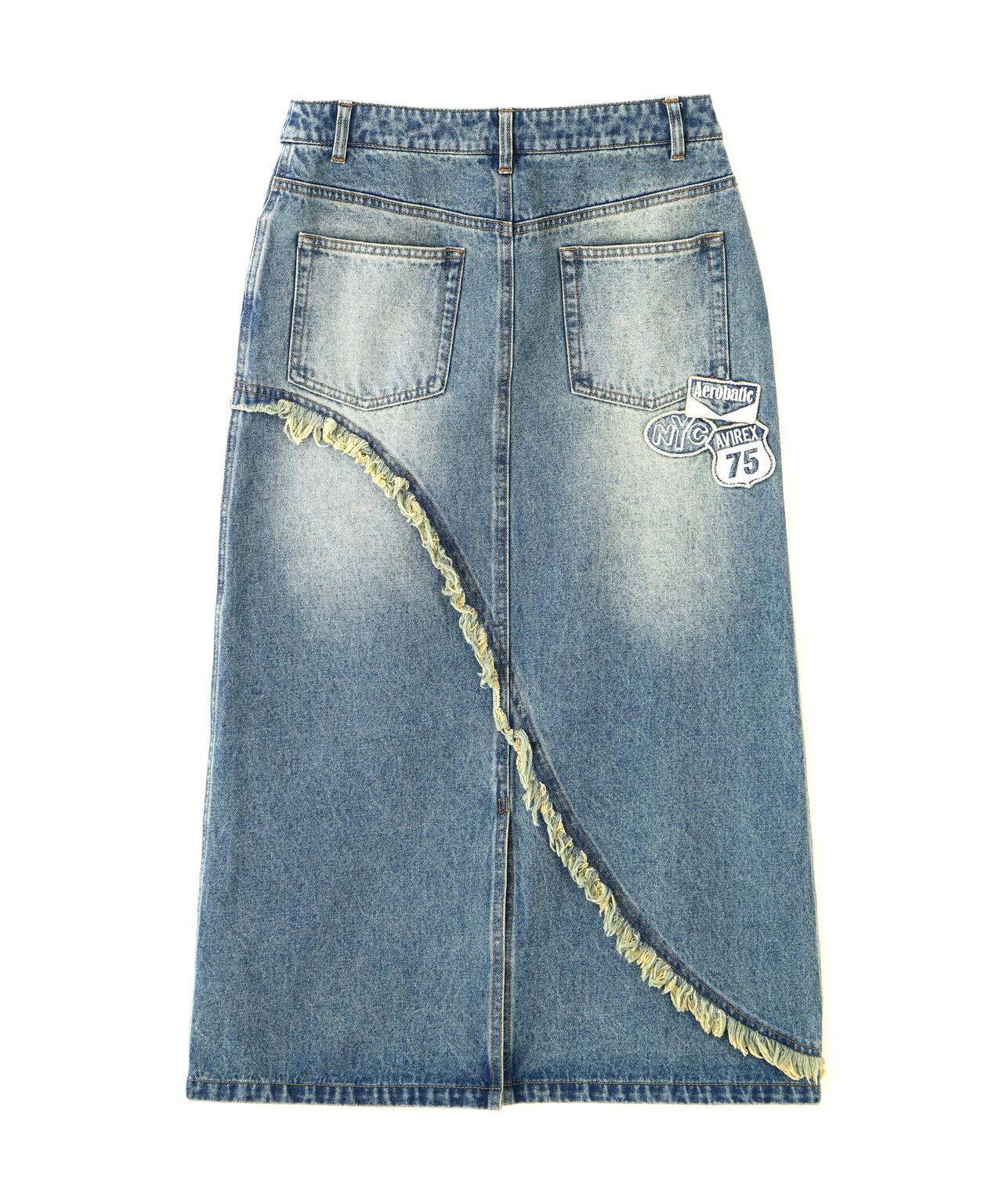 WAPPEN DENIM LONG SKIRT