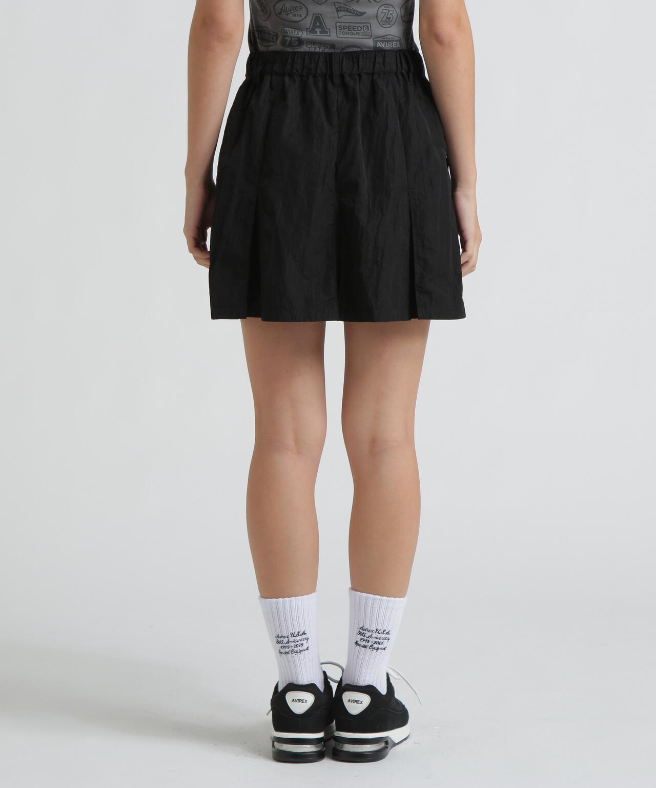 NYLON SKIRT-LIKE PLEATED SKIRT