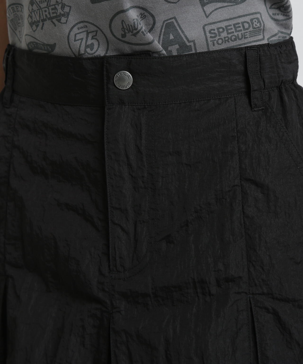 NYLON SKIRT-LIKE PLEATED SKIRT