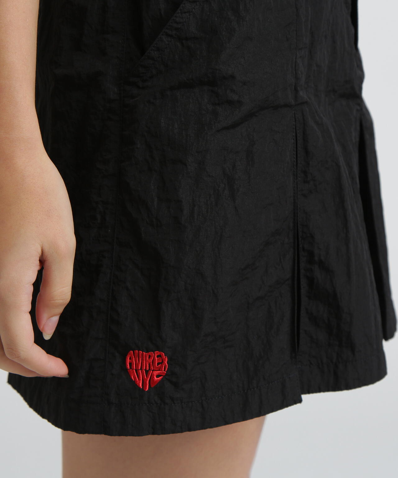 NYLON SKIRT-LIKE PLEATED SKIRT