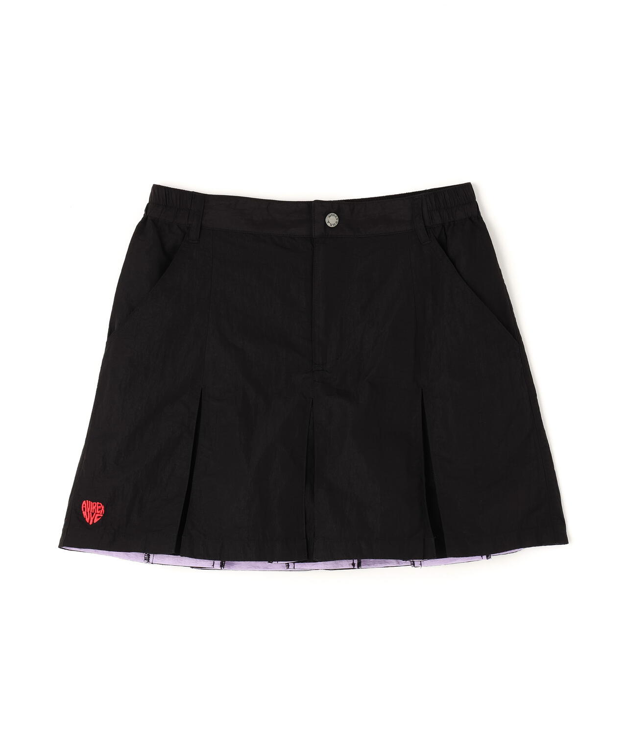 NYLON SKIRT-LIKE PLEATED SKIRT