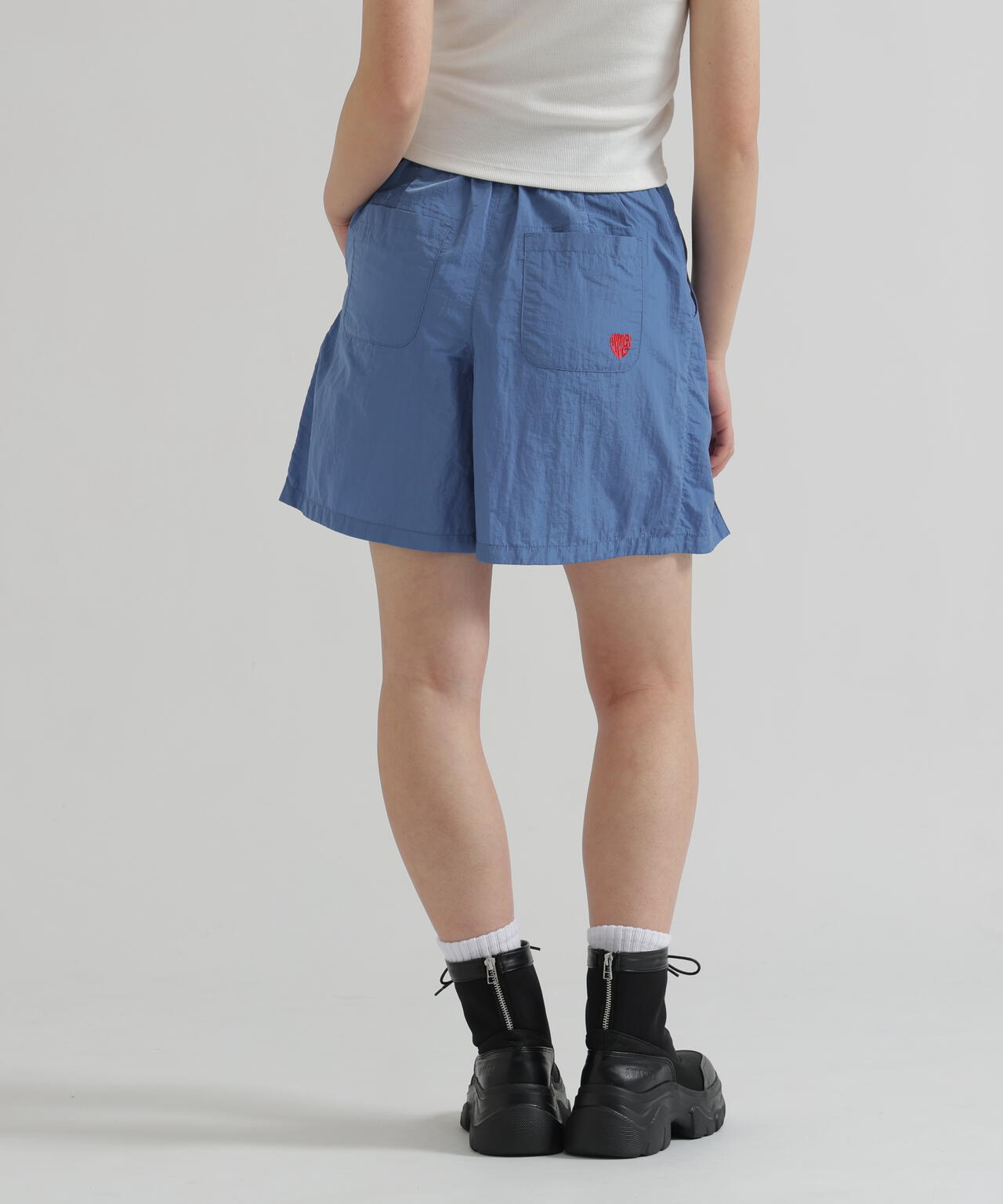 NYLON SKIRT-LIKE PLEATED SKIRT