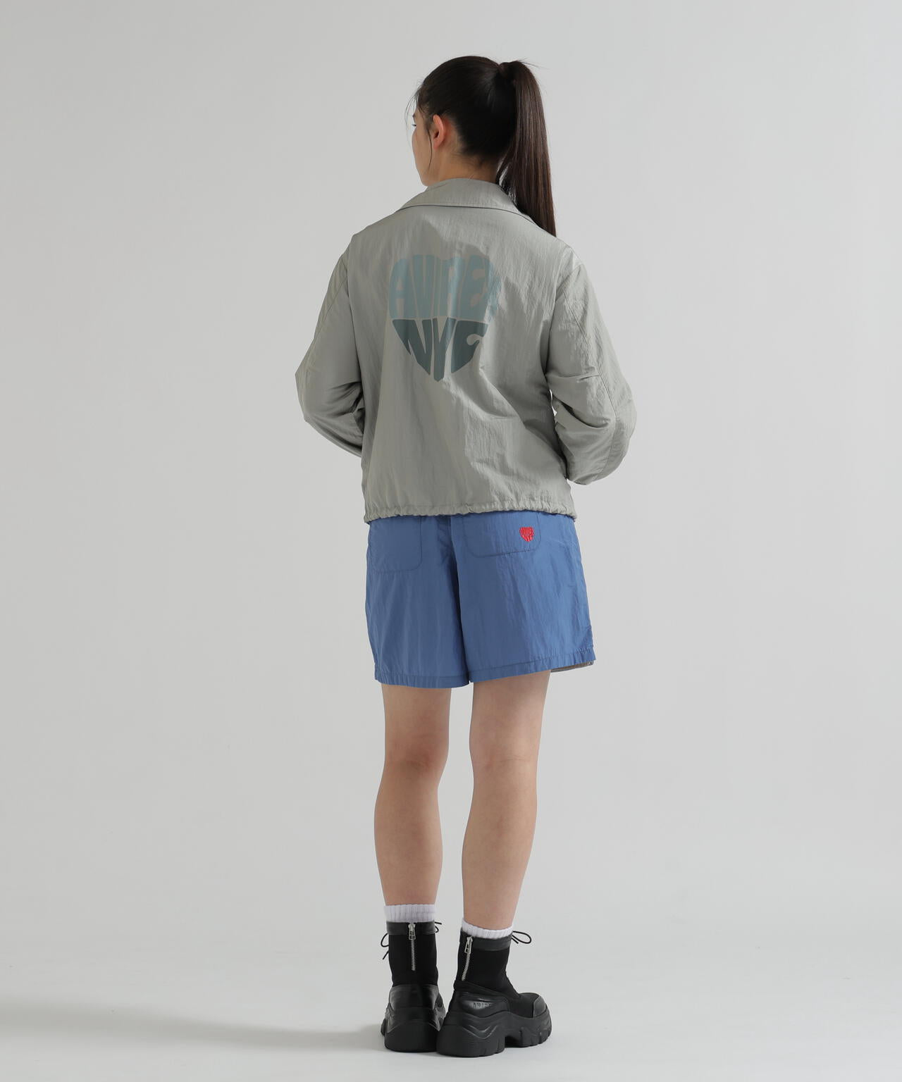 NYLON SKIRT-LIKE PLEATED SKIRT
