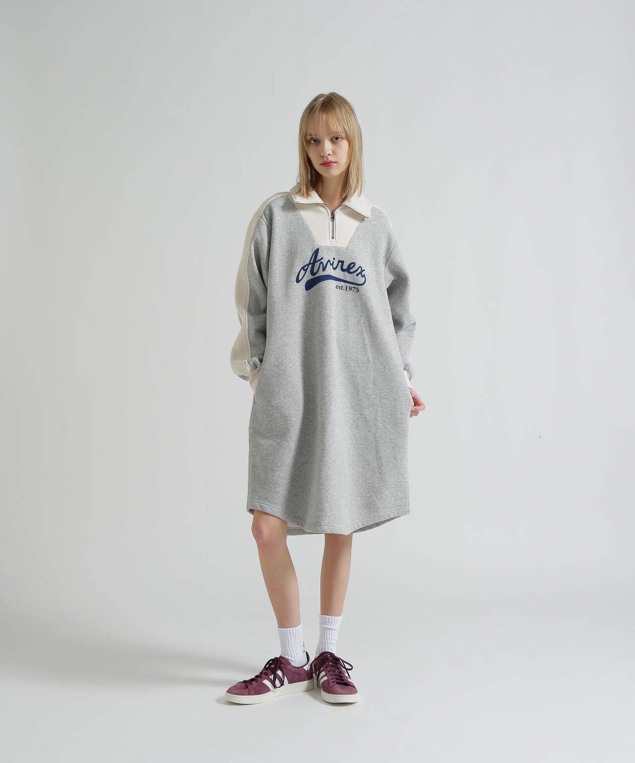 BI-COLOR FLEECE LINED DRESS