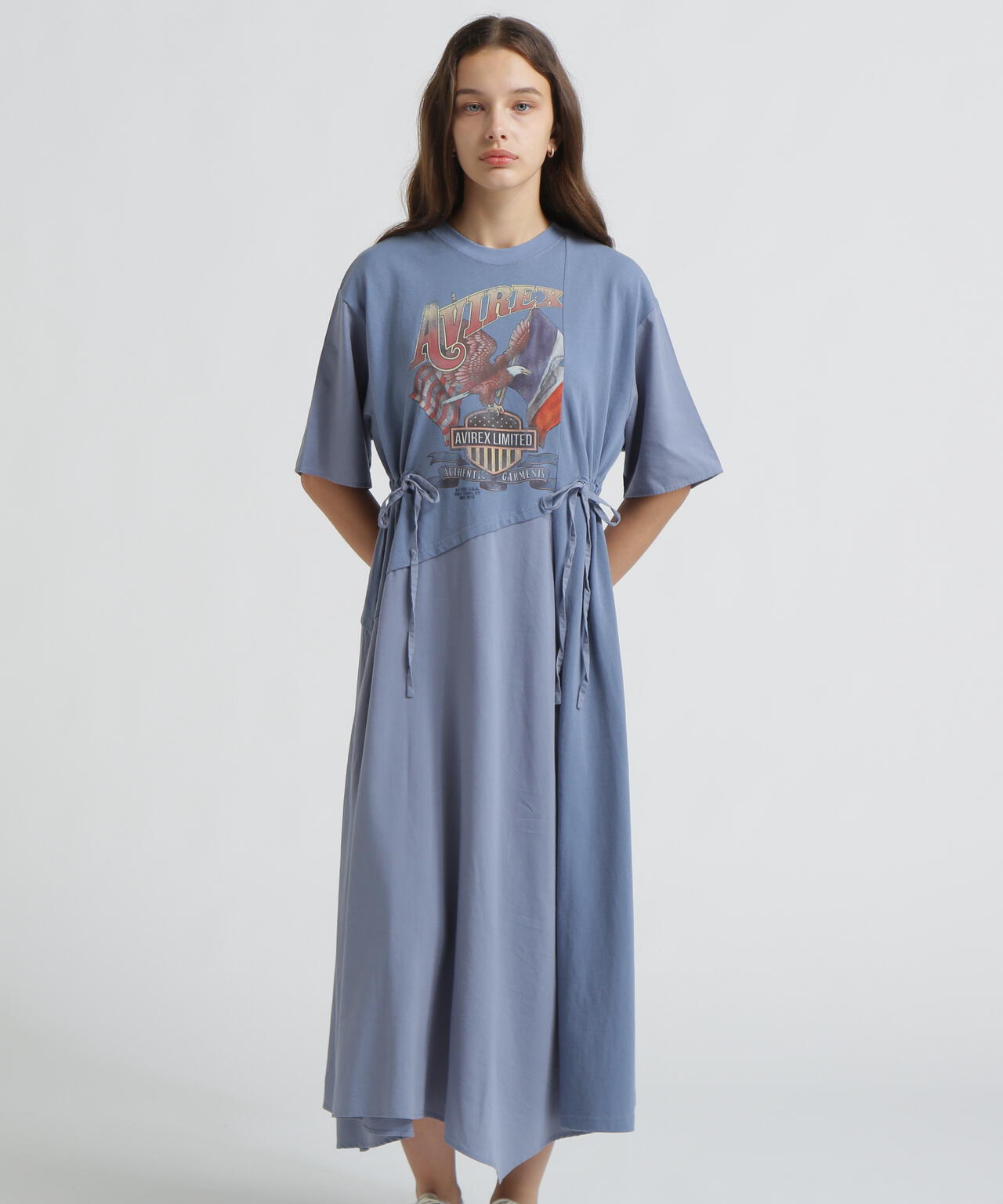 《直営店限定》REMAKE‐STYLE DRESS WITH EAGLE PRINT