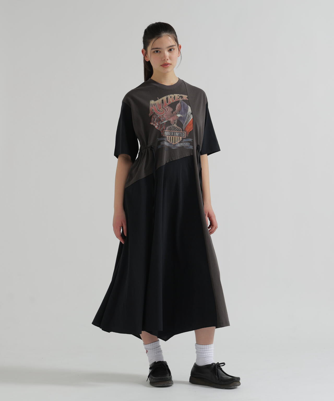 《直営店限定》REMAKE‐STYLE DRESS WITH EAGLE PRINT
