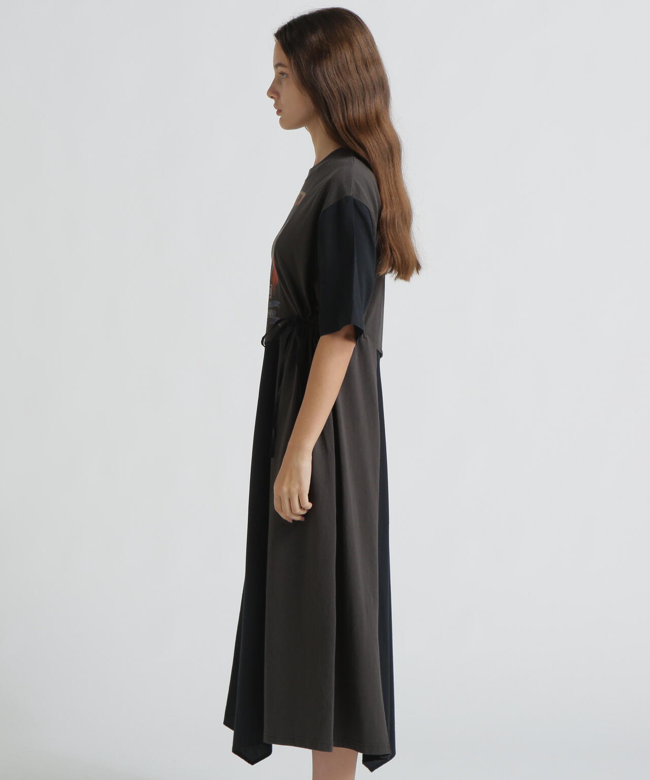 《直営店限定》REMAKE‐STYLE DRESS WITH EAGLE PRINT