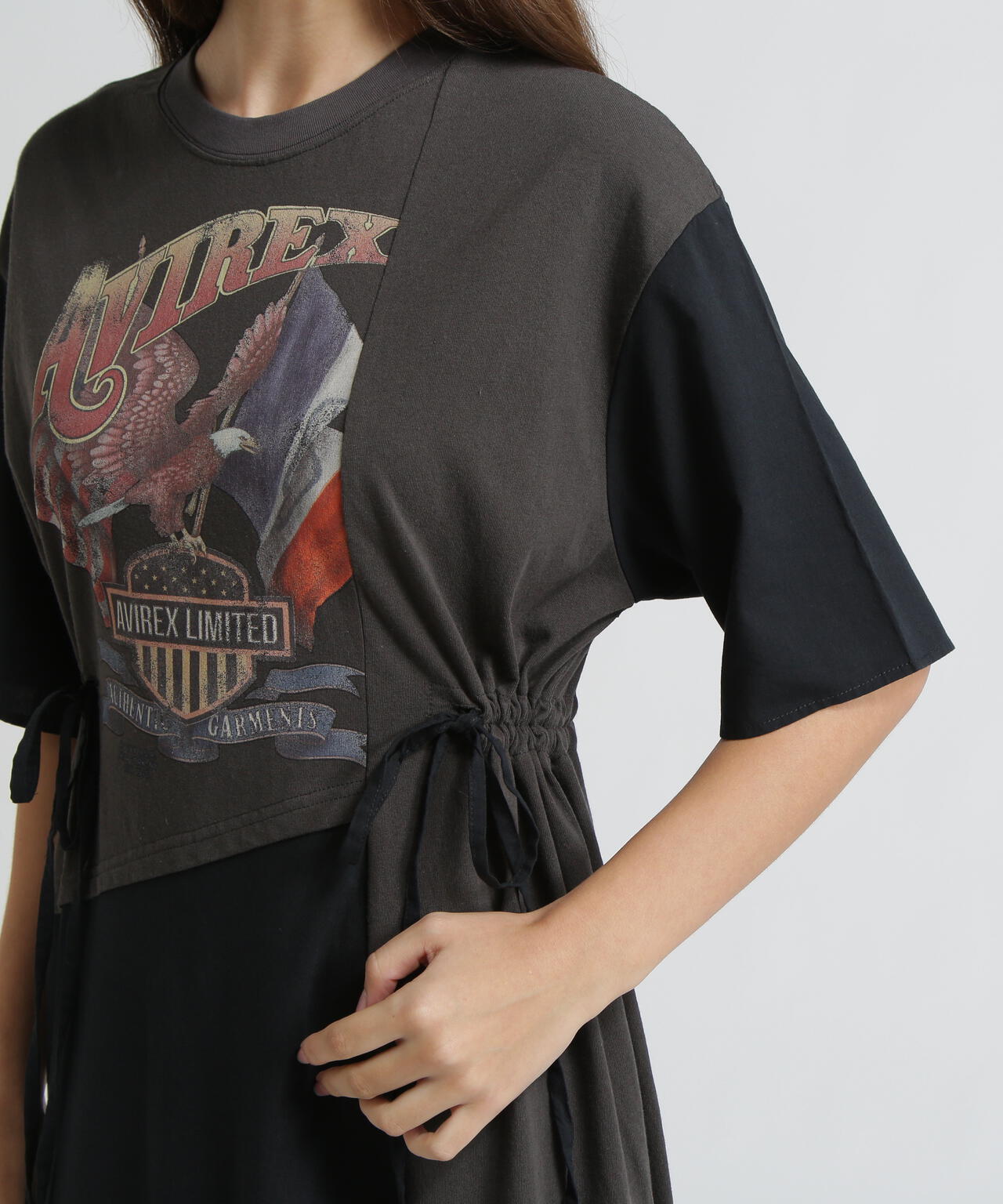 《直営店限定》REMAKE‐STYLE DRESS WITH EAGLE PRINT