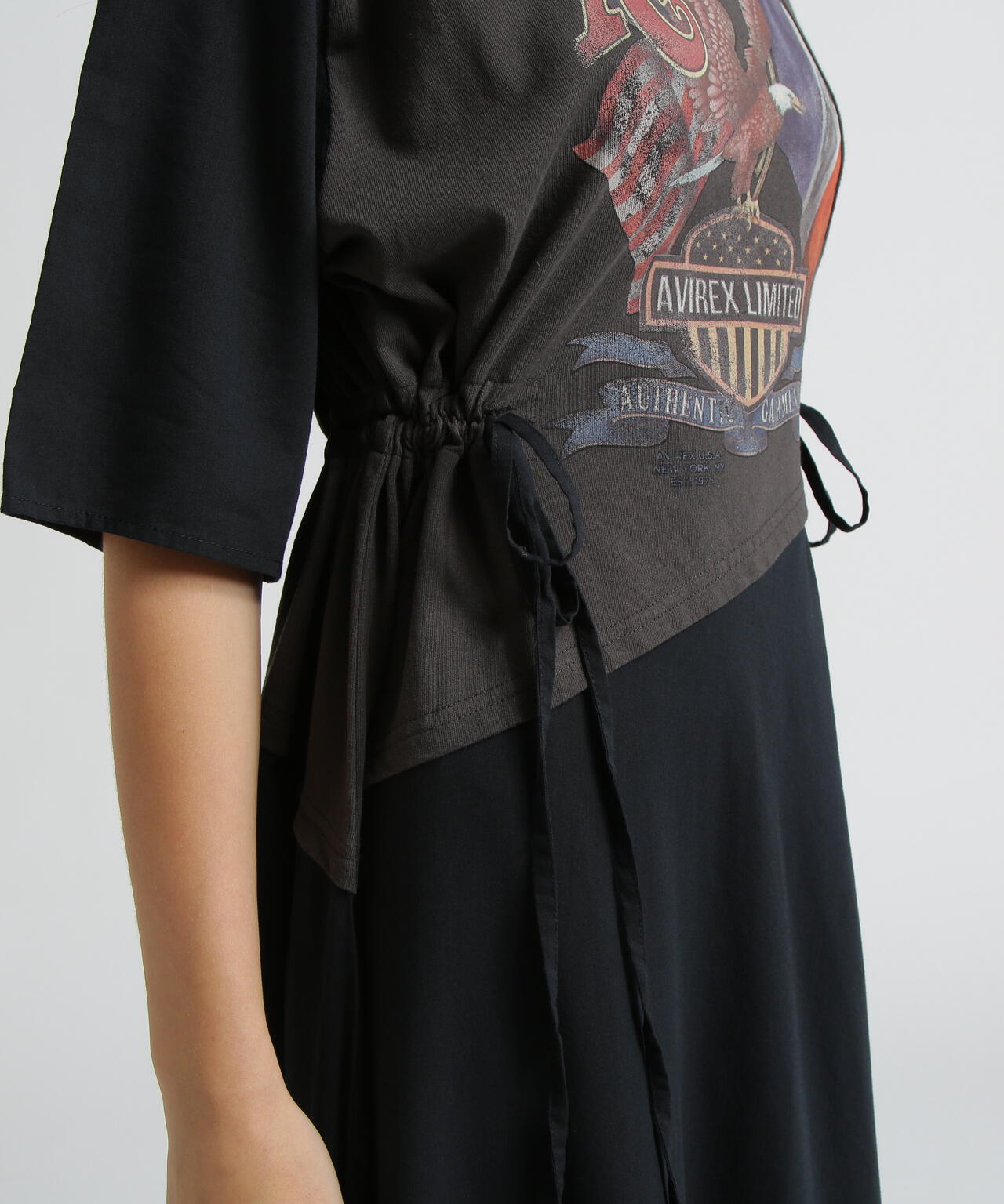 《直営店限定》REMAKE‐STYLE DRESS WITH EAGLE PRINT