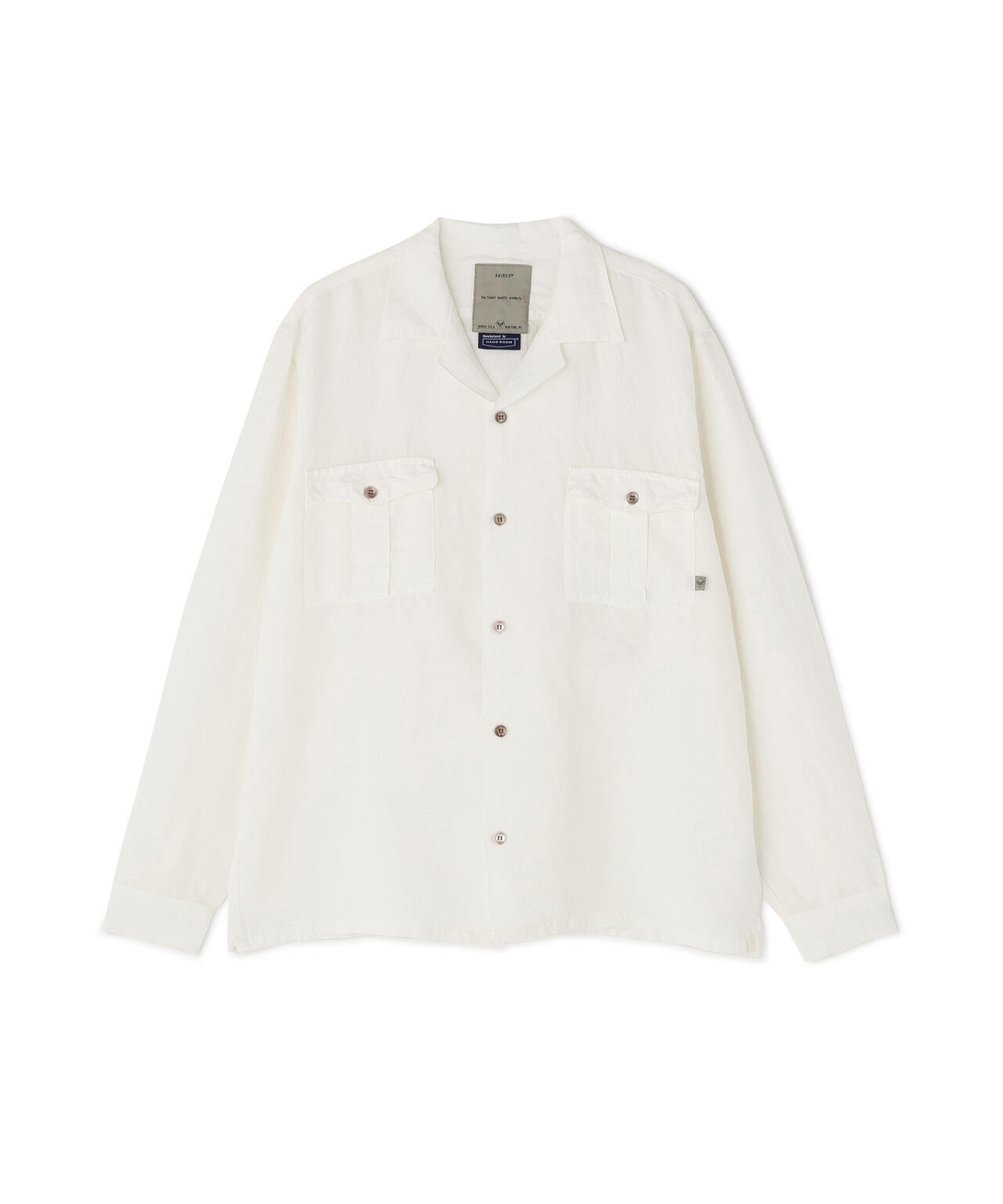 ★TFQP by HANDROOM OPEN COLLAR SHIRT ”WHITE”