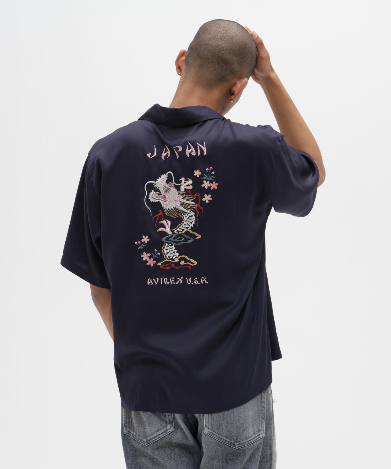 SOUVENIR S/S SHIRT”DRAGON ＆CHERRY BLOSSOMS”