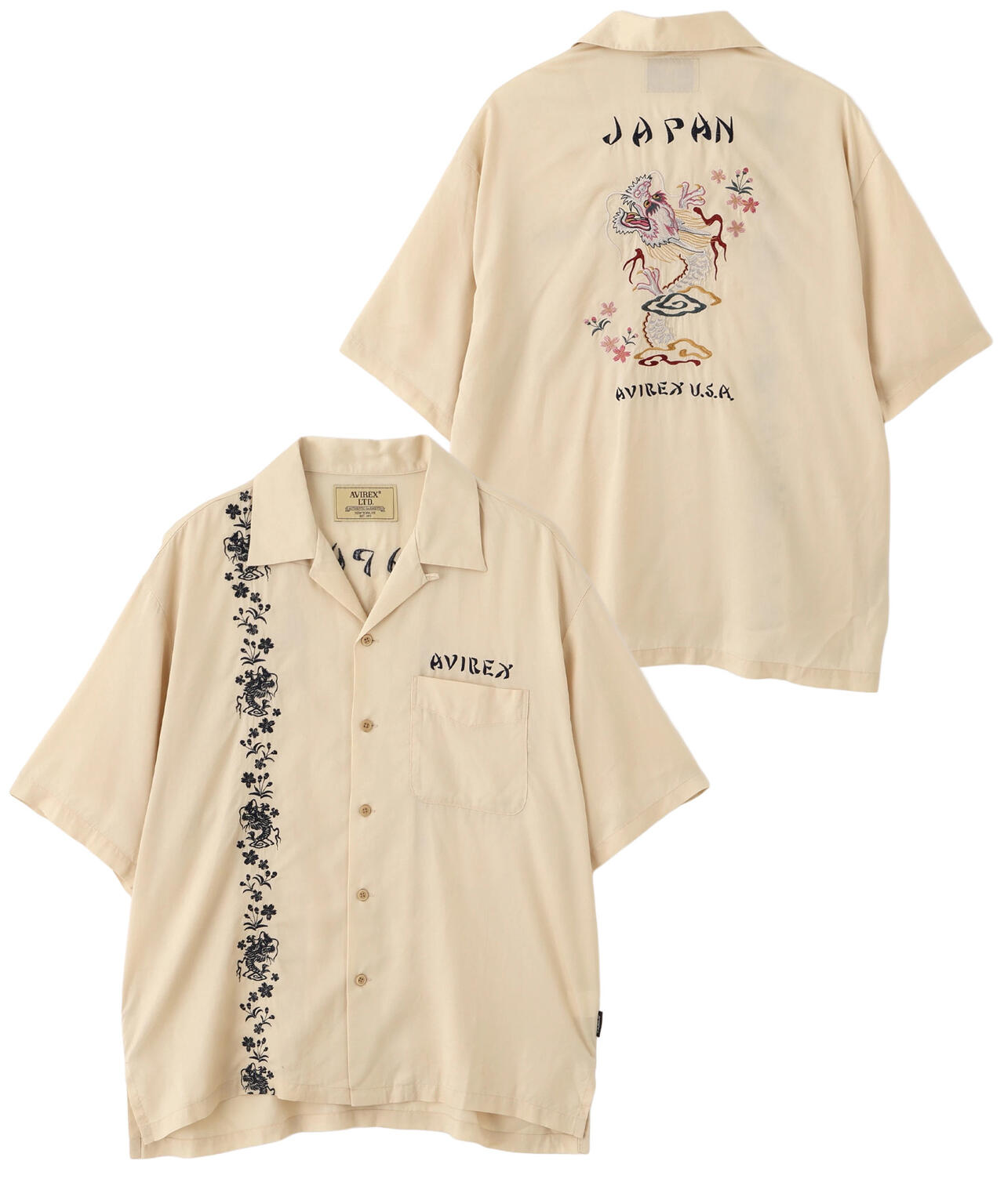 SOUVENIR S/S SHIRT”DRAGON ＆CHERRY BLOSSOMS”