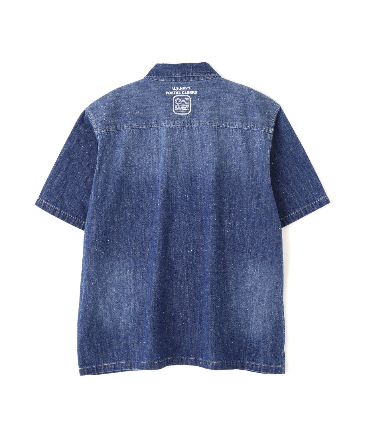 《AVIREX × UNIVERSAL OVERALL》NAVY POSTAL HALF ZIP SHIRT