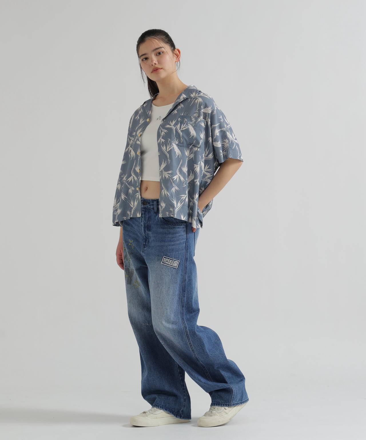 《WOMAN》ALOHA STRELITZIA SHIRT
