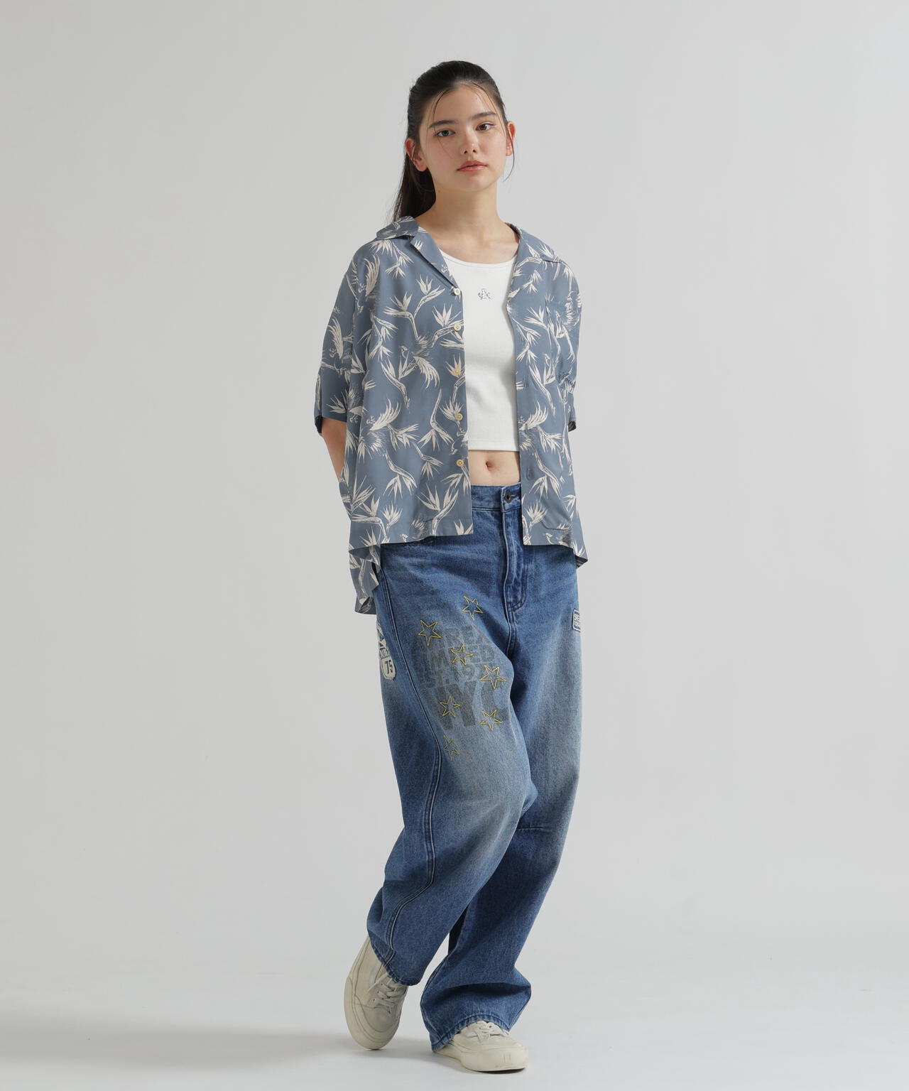 《WOMAN》ALOHA STRELITZIA SHIRT