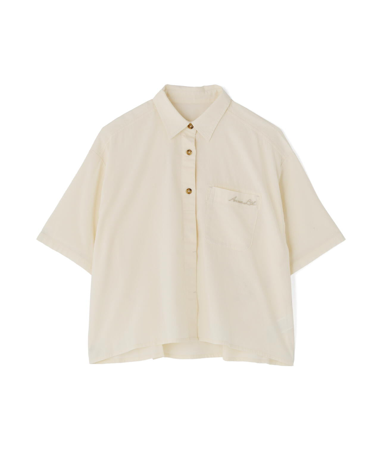 《WOMAN/直営店限定》H/S BACK GATHER DETAILS SHIRT