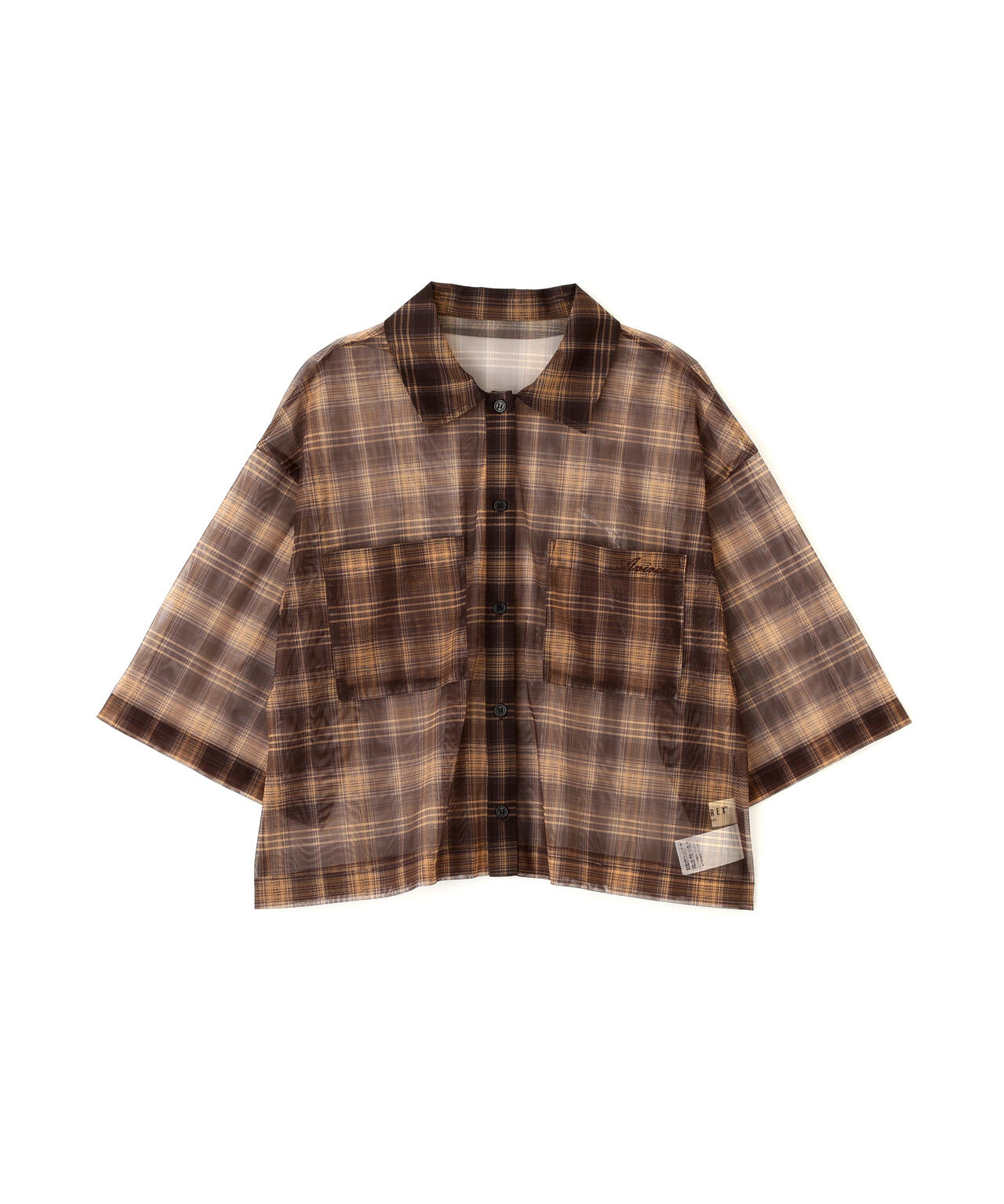 《直営店限定》SHEER CHECK SHIRT