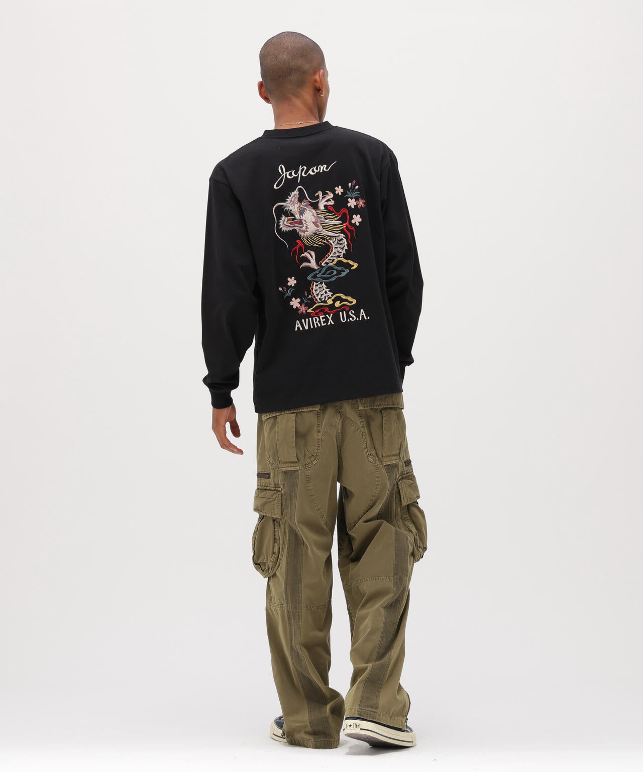 SOUVENIR L/S T-SHIRT ”DRAGON＆ CHERRY BLOSSOMS”