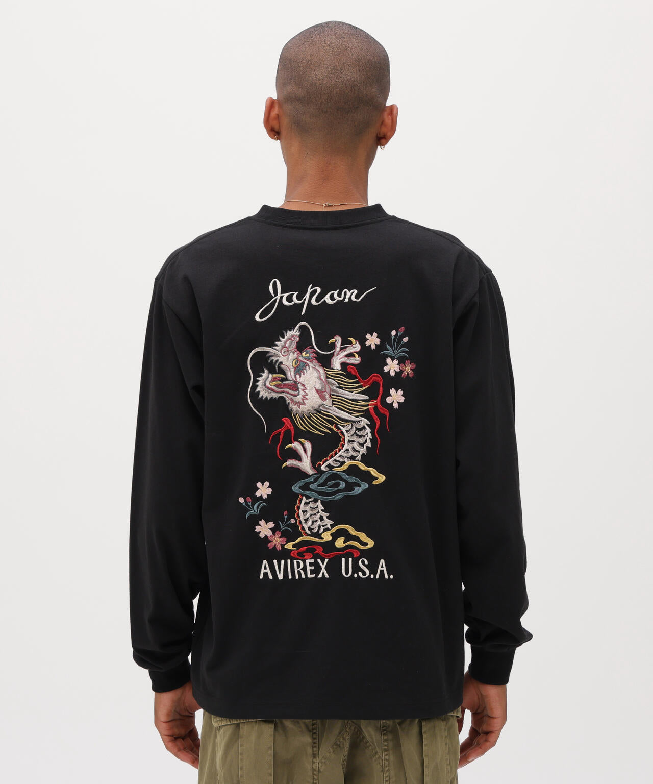 SOUVENIR L/S T-SHIRT ”DRAGON＆ CHERRY BLOSSOMS”