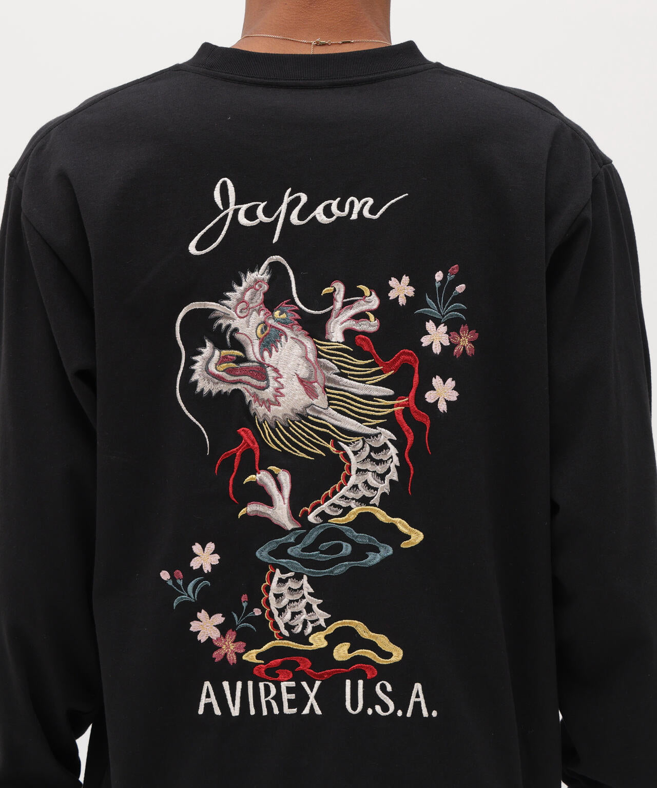 SOUVENIR L/S T-SHIRT ”DRAGON＆ CHERRY BLOSSOMS”