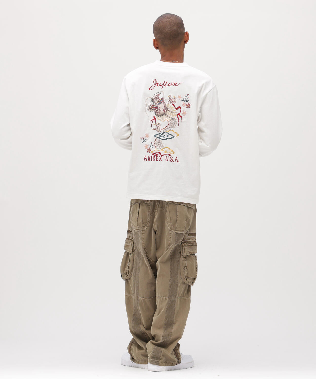 SOUVENIR L/S T-SHIRT ”DRAGON＆ CHERRY BLOSSOMS”