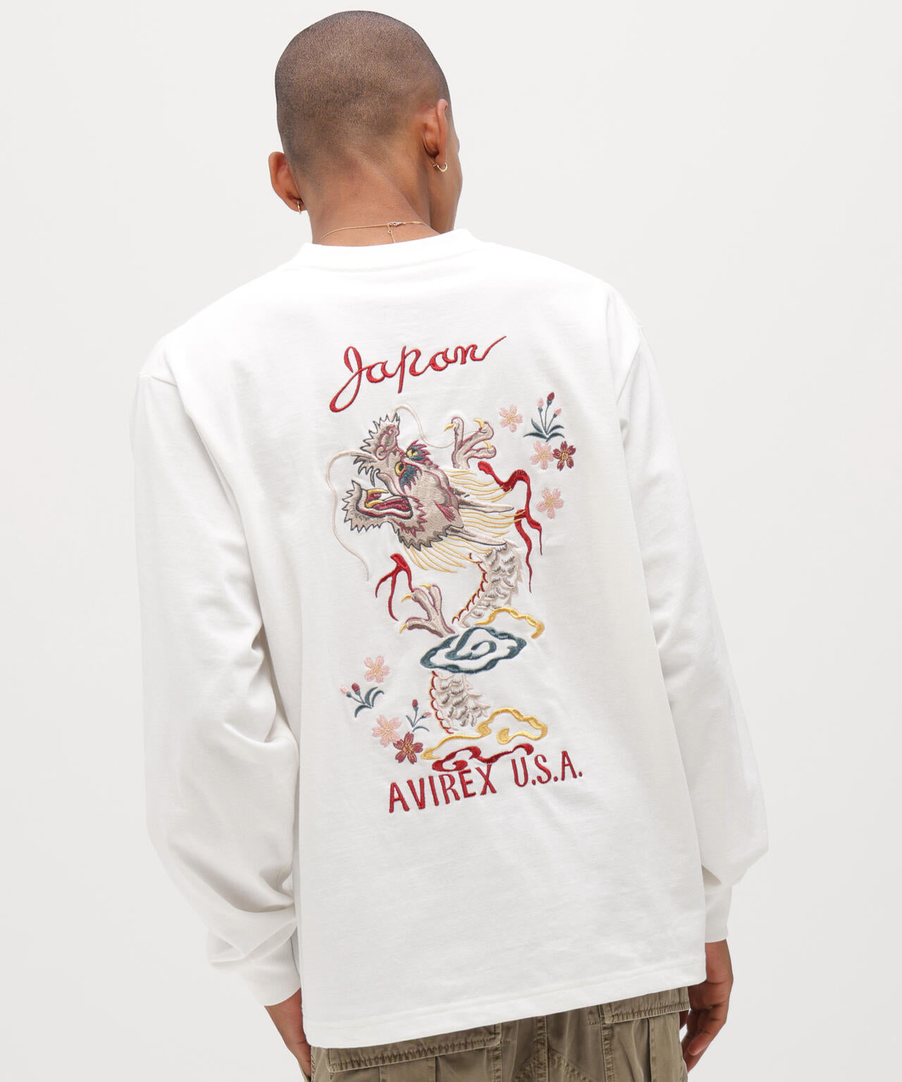 SOUVENIR L/S T-SHIRT ”DRAGON＆ CHERRY BLOSSOMS”