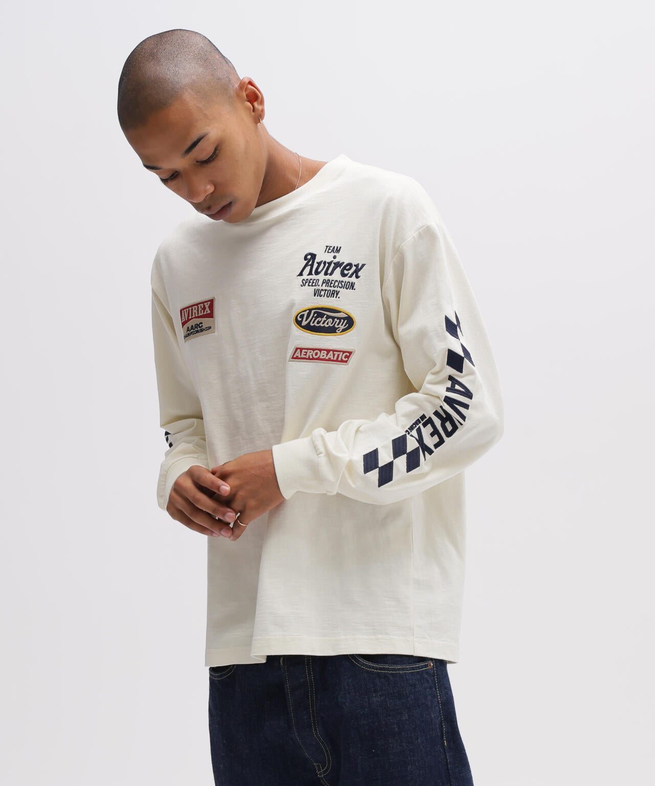 《A.A.R.C》EMBROIDERY L/S T-SHIRT