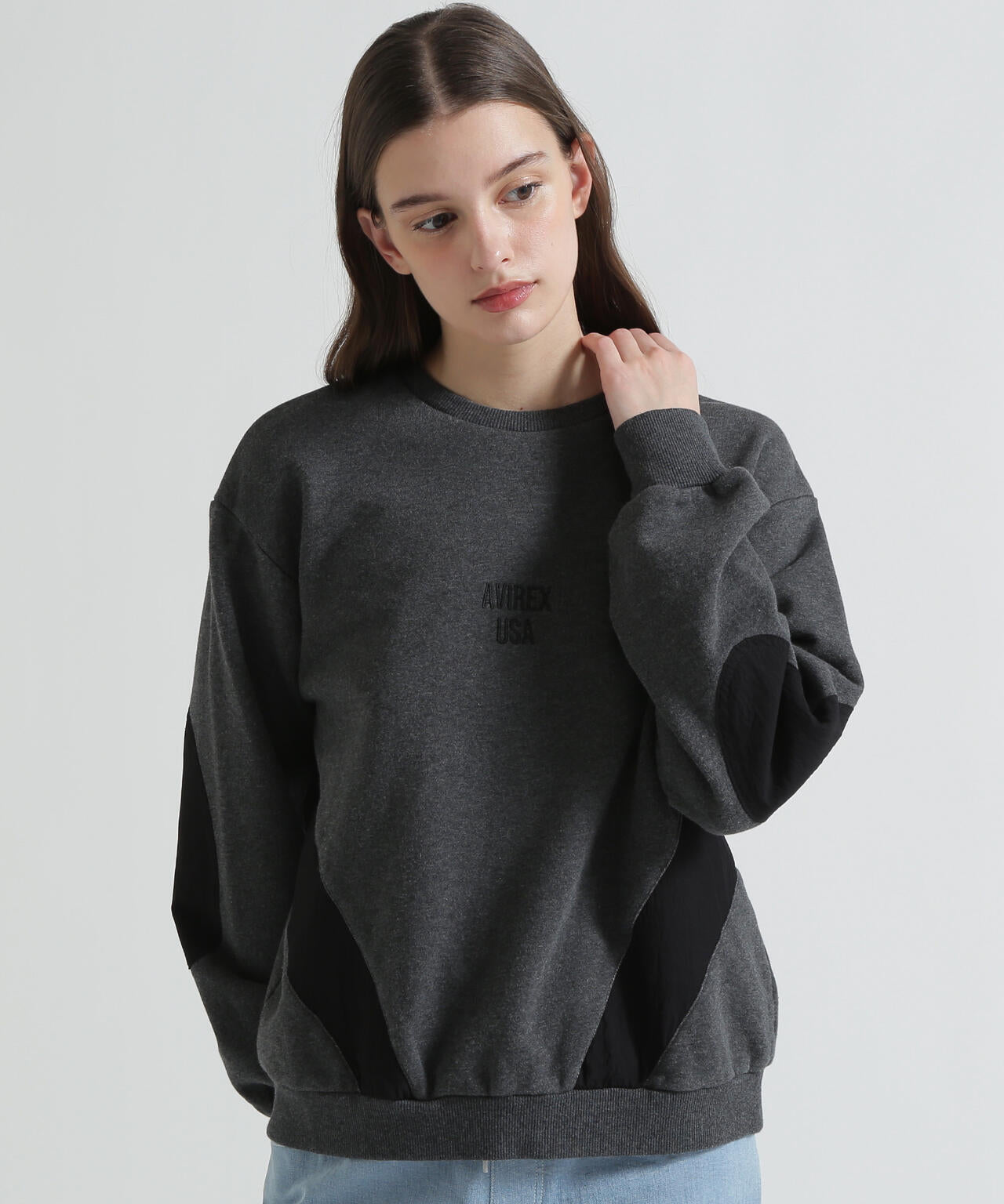 COLOR BLOCK MILITARY PULLOVER