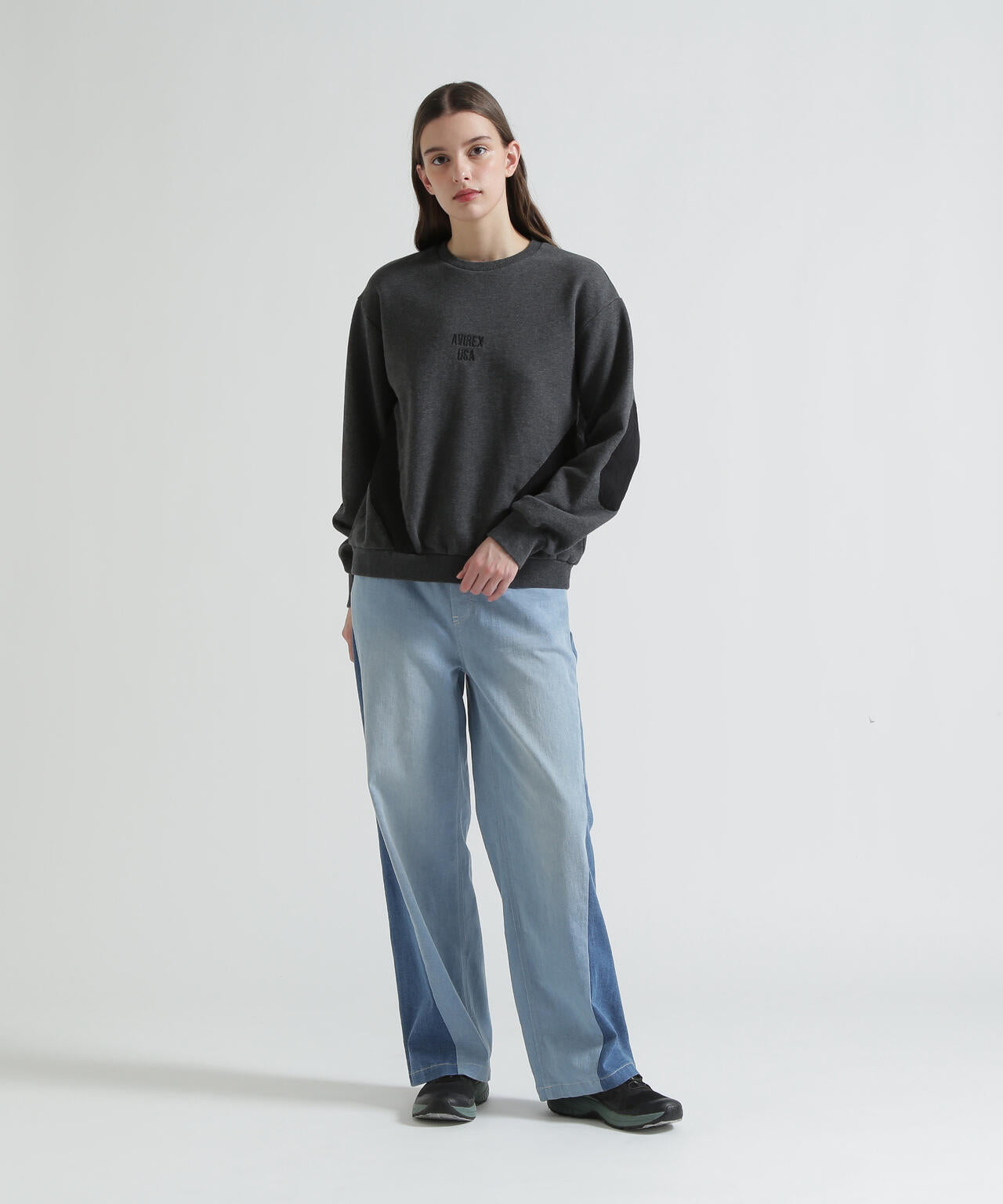COLOR BLOCK MILITARY PULLOVER