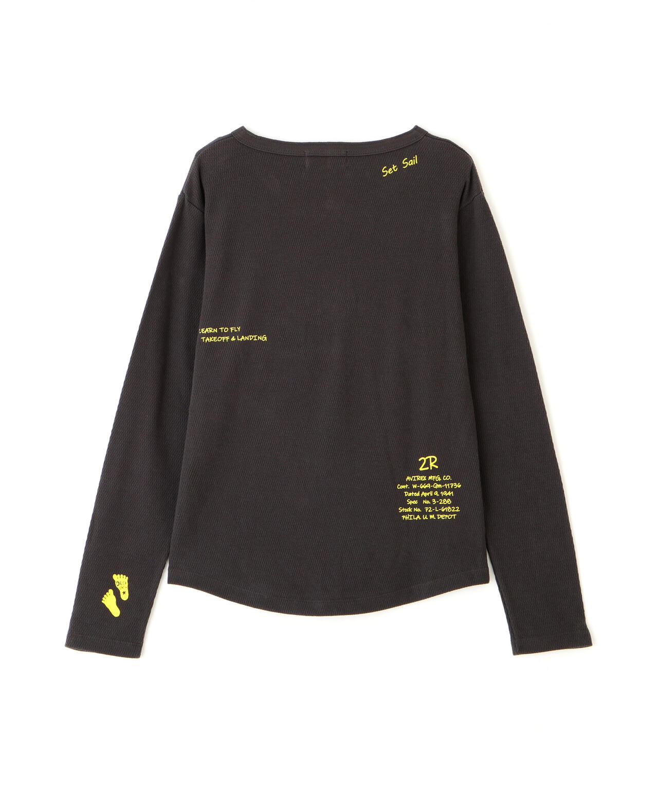 《WOMAN》HONEYCOMB WAFFLE HENLEY