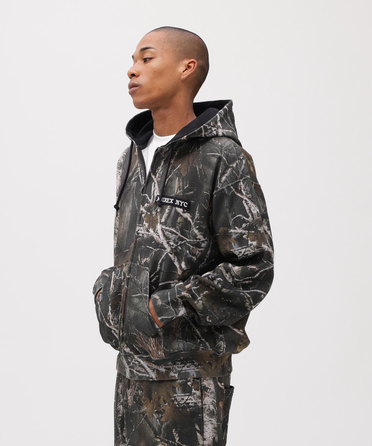 ZIP UP HOODIE ”REAL TREE CAMO”