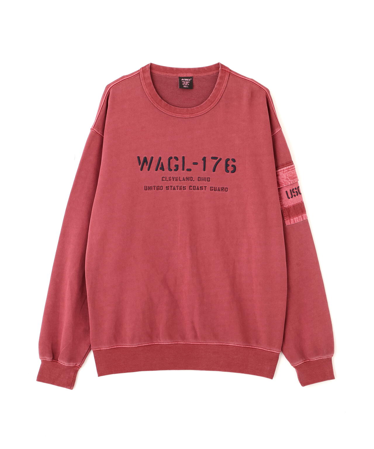 FADED MIL.POCKET CREWNECK SWEAT