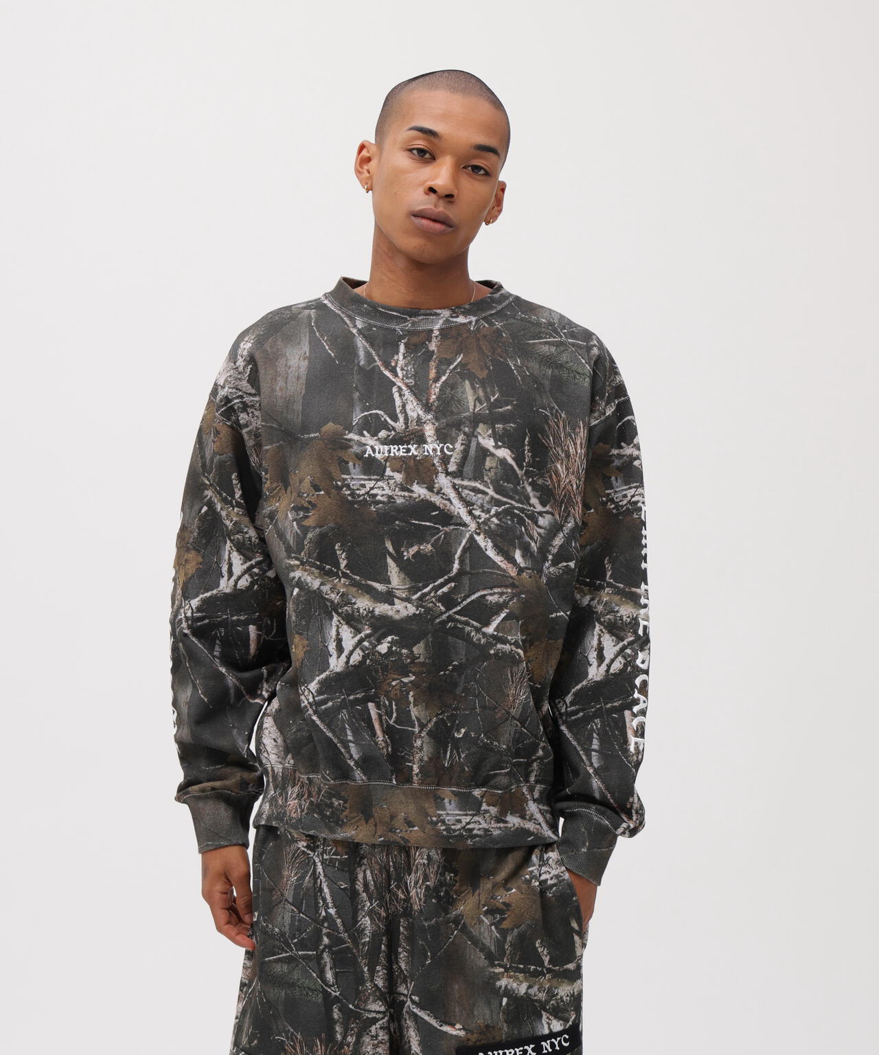 CREW NECK SWEAT ”REAL TREE CAMO”