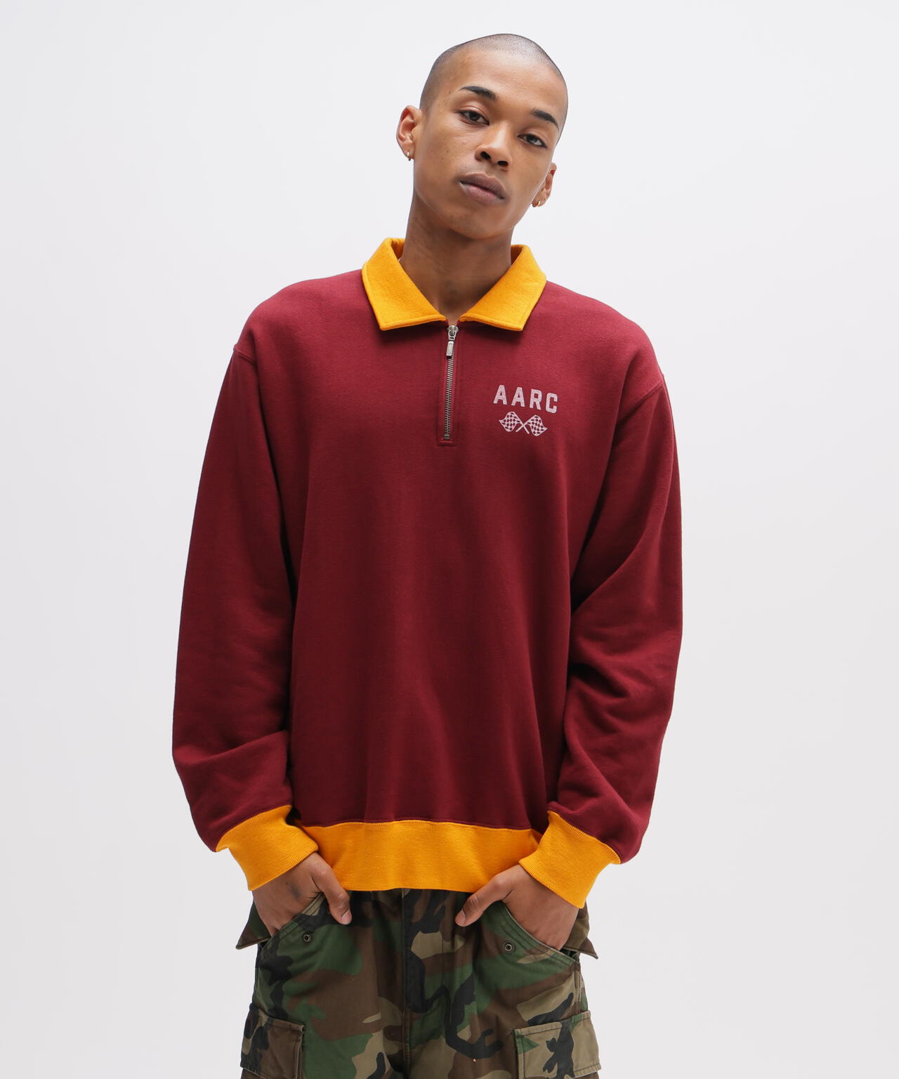 《A.A.R.C》HALF ZIP SWEAT