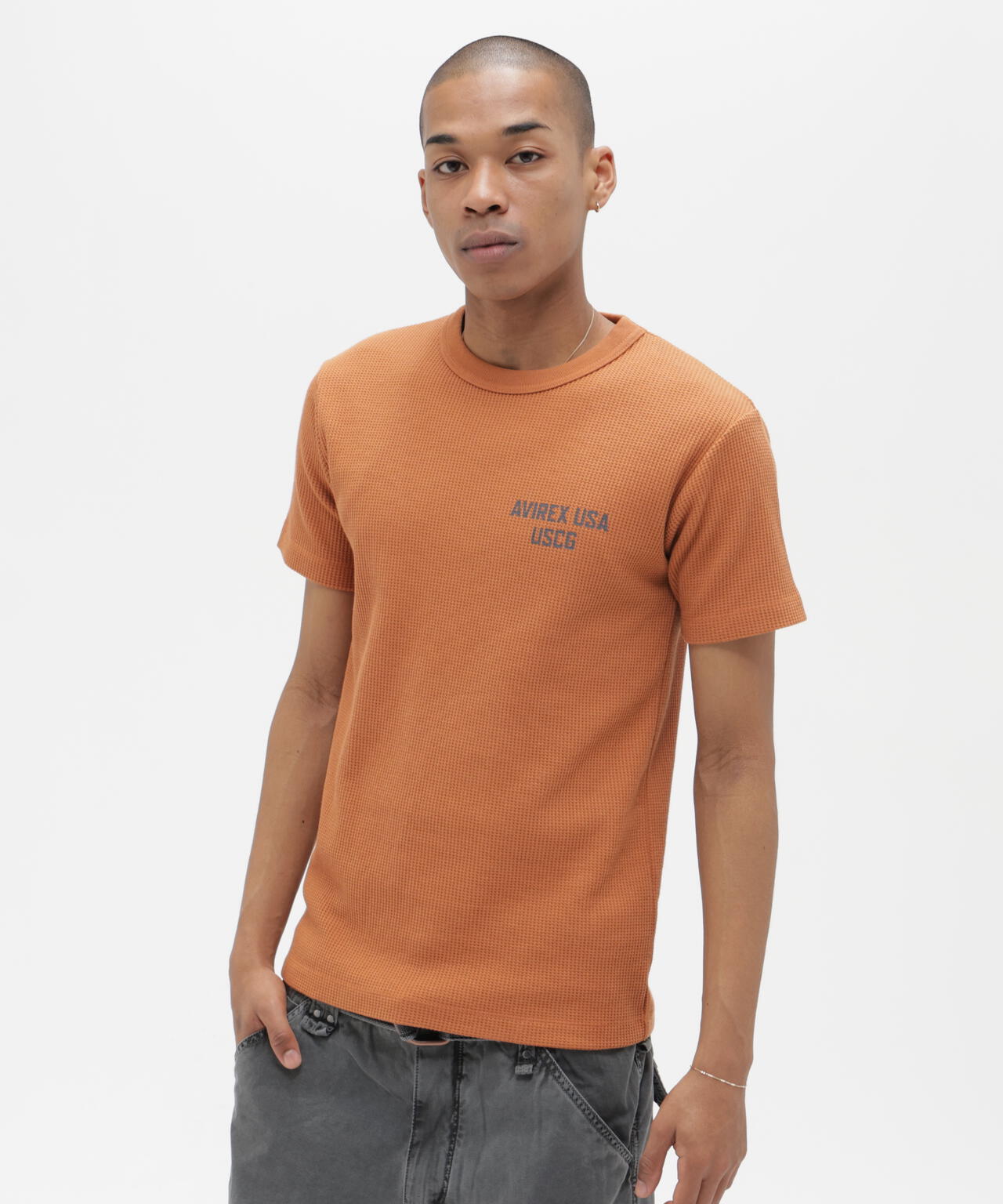 MINI WAFFLE T-SHIRT ”U.S.COAST GUARD”