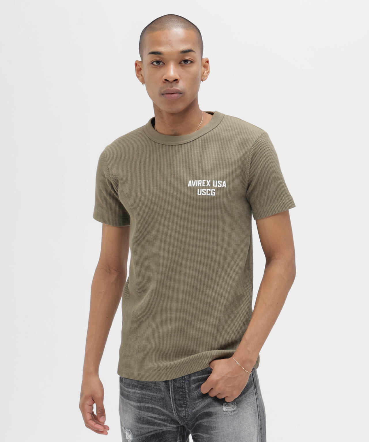 MINI WAFFLE T-SHIRT ”U.S.COAST GUARD”