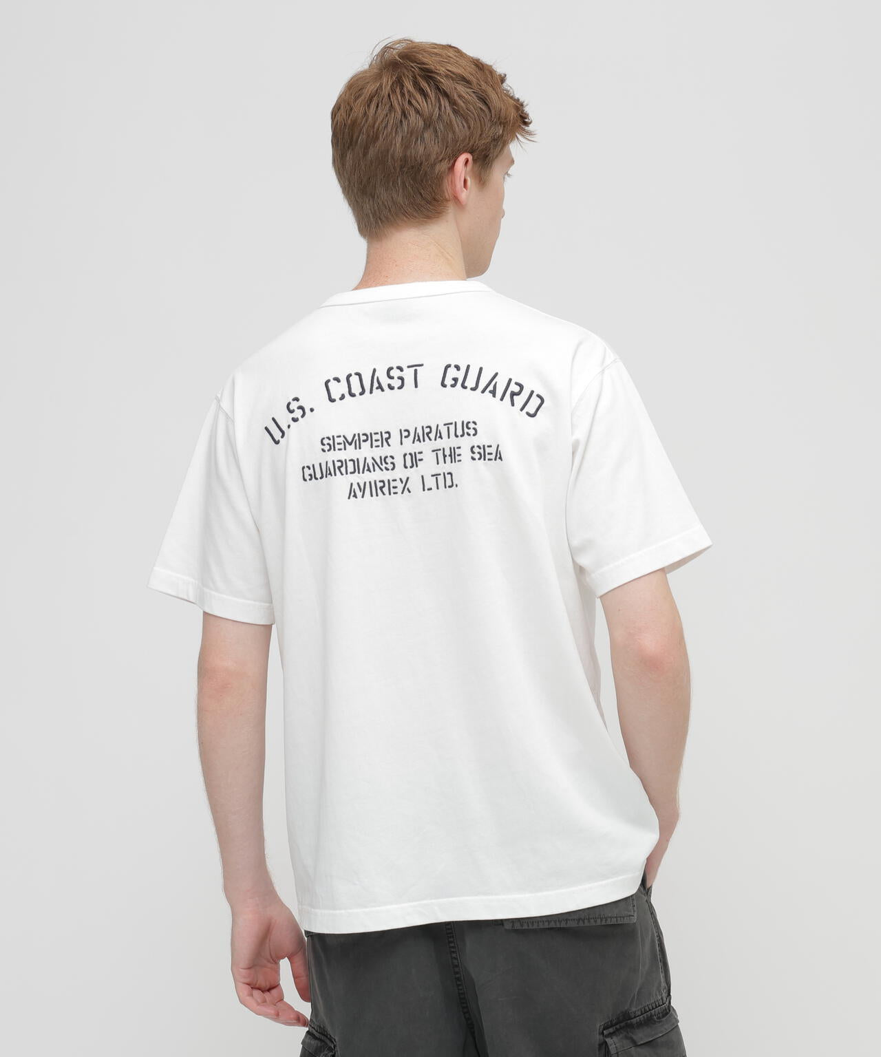 FADED MIL. HENLEY NECK T-SHIRT