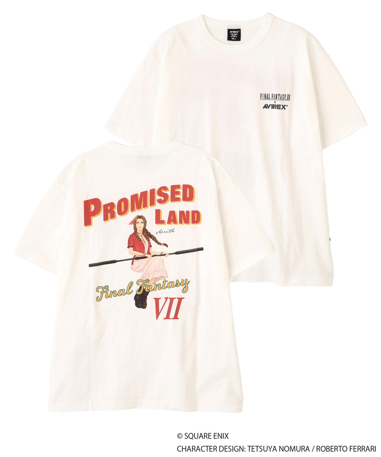 《AVIREX × FINAL FANTASY VII REMAKE》PINUP T-SHIRT ”TIFA & AERITH”