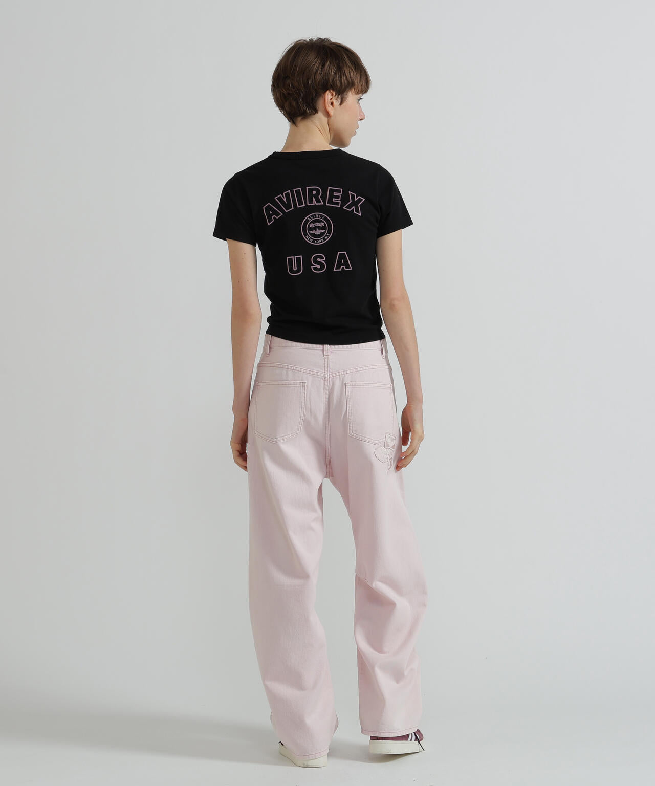 《WOMAN》VARSITY LOGO MINI T-SHIRT